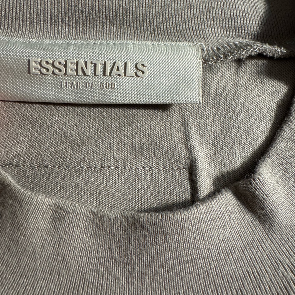 Fear of God Essentials Short Sleeve Tee in Taupe - Picture 6 of 6
